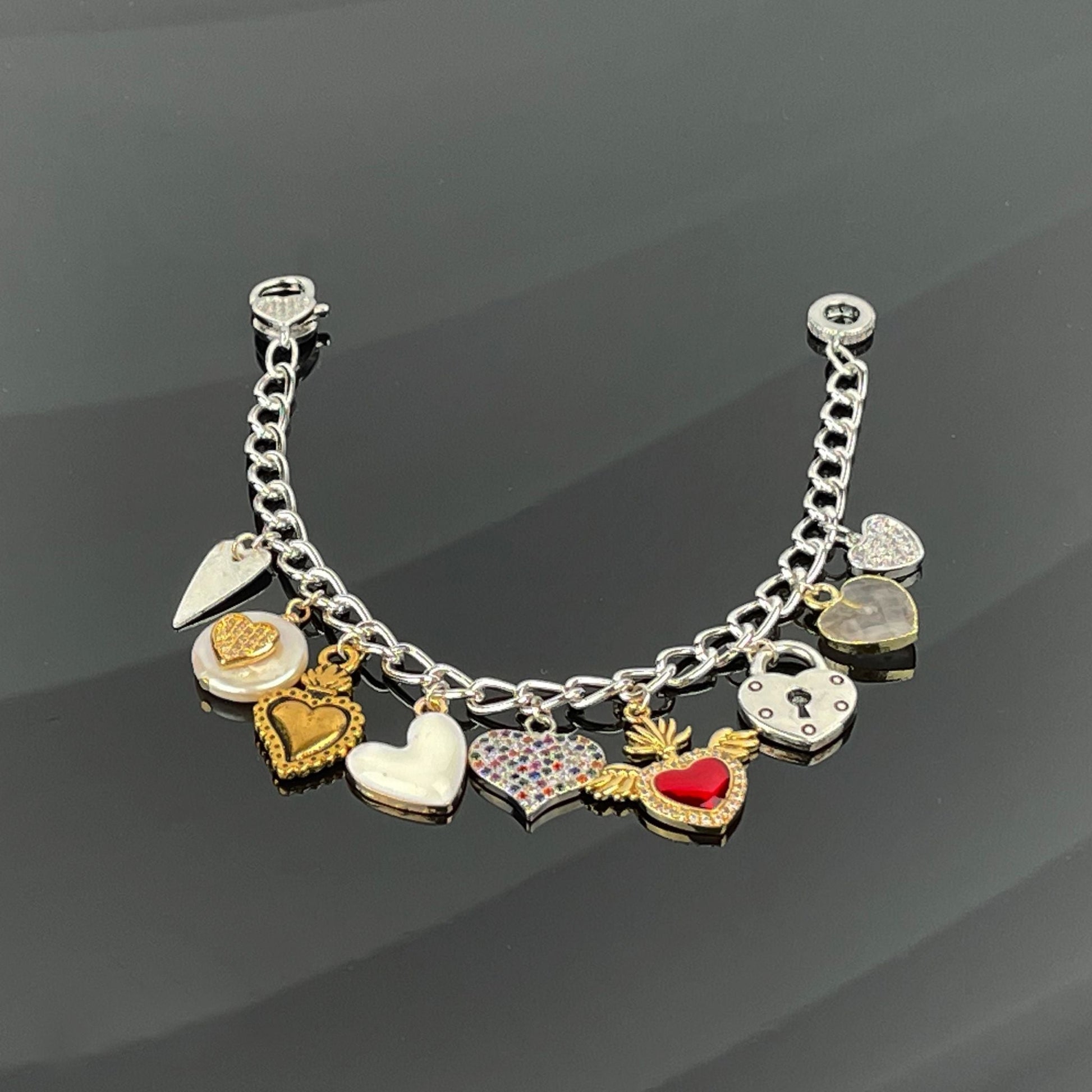 Esme Charm Bracelets-Silver-Carabella By Cheryl