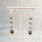 Tiger Eye Silver Earrings on stand